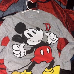 Disney Mickey Mouse Gray Kids Shirt